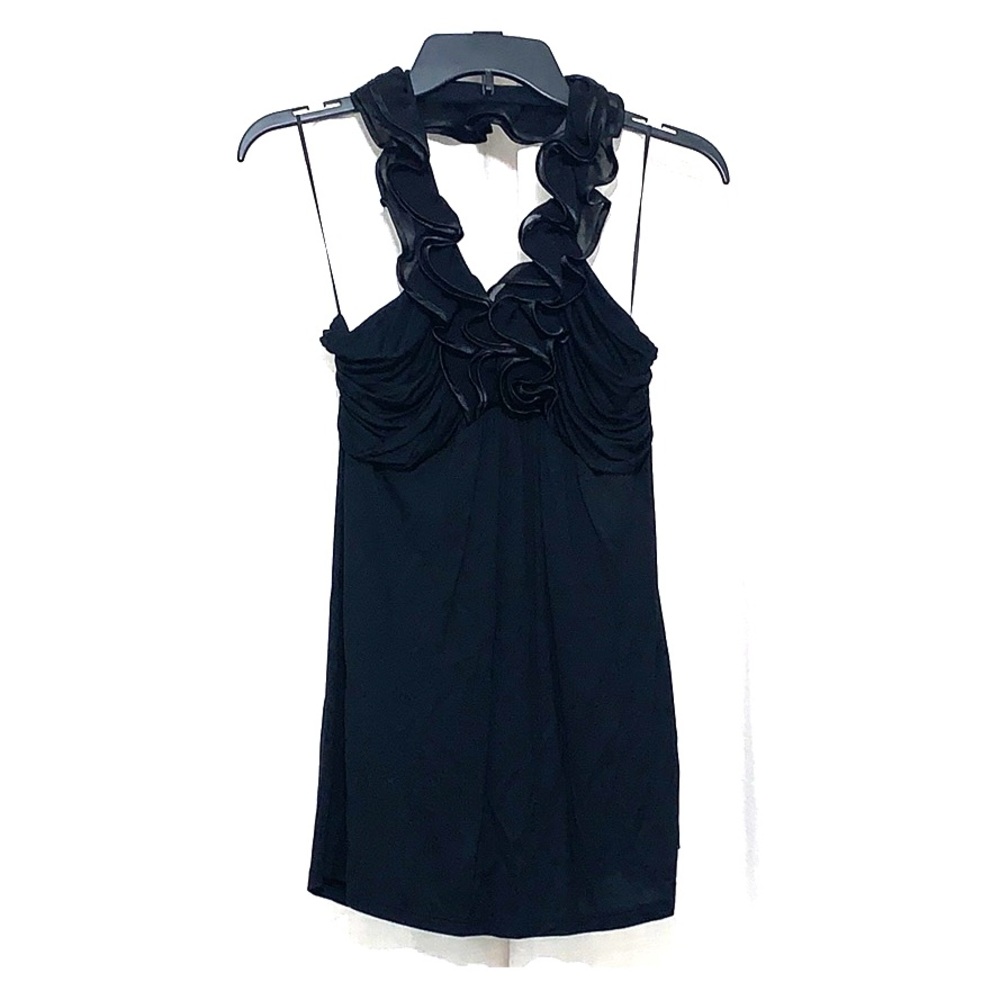 🔥Dressy Ruffle Express Halter Top -never worn!